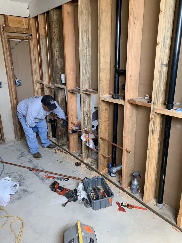 Commercial rough-in plumbing for Trenchless Sewer Repair in West Side